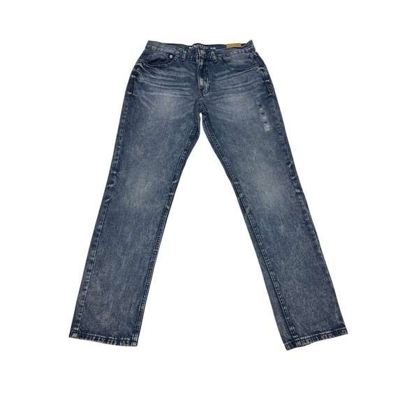 Roebuck & CO Men’s Slim Fit Jeans Indigo Breeze 34x32 Tapered Leg Streetwear New - Picture 1 of 9